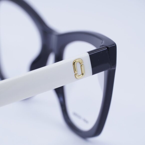 Marc Jacobs MARC 649 080S 00 Eyeglasses Black/White 53mm Cat Eye Frame - Picture 5 of 10
